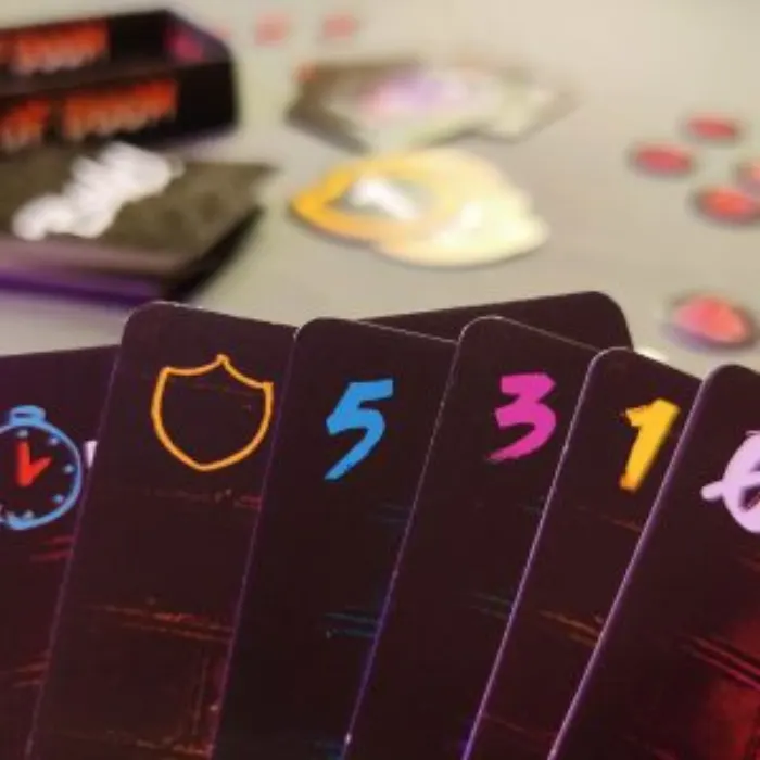 A hand of BONC! cards