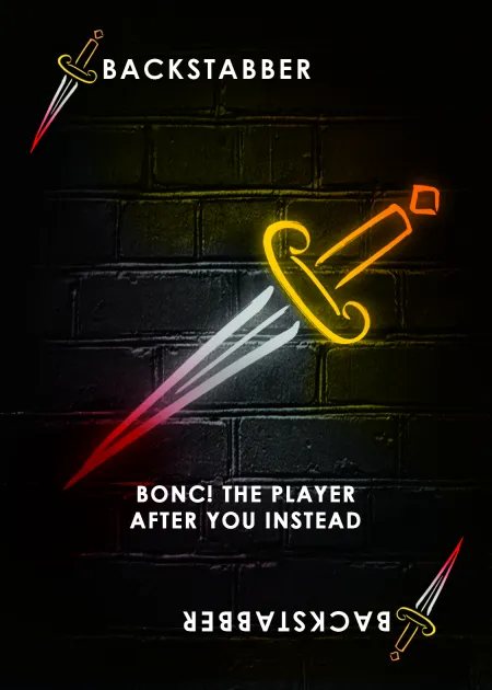 BACKSTABBER card